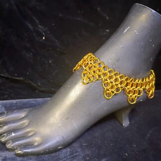 Golden Sun Boho Chainmaille Anklet